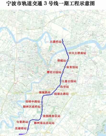 地铁3号线最新线路图，城市新动脉连接线